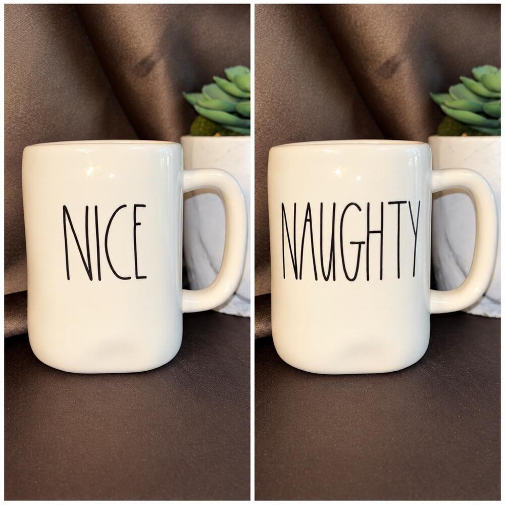 Rae Dunn Christmas mugs; only used as decor so still like new
